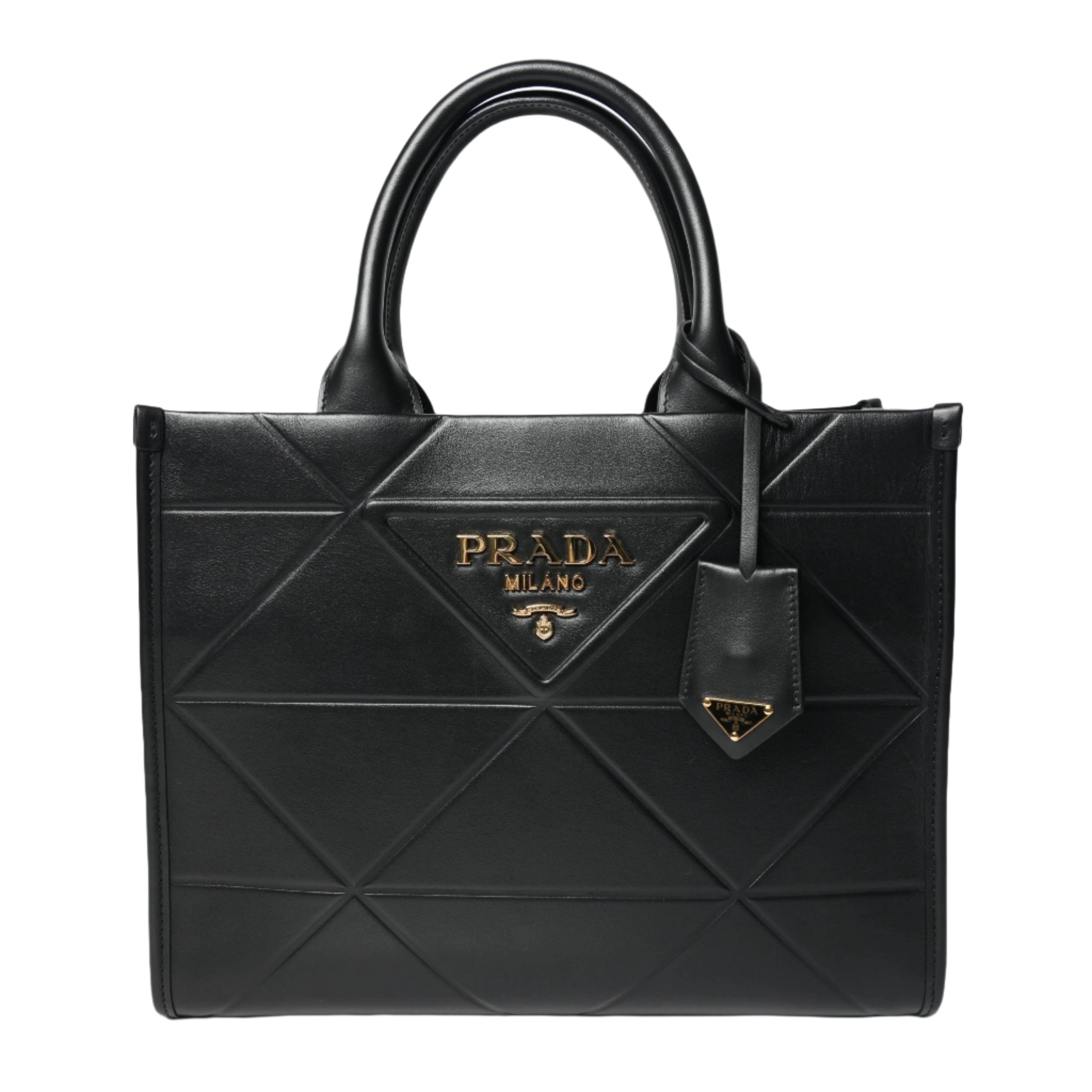 Leather Tote Bag by Prada