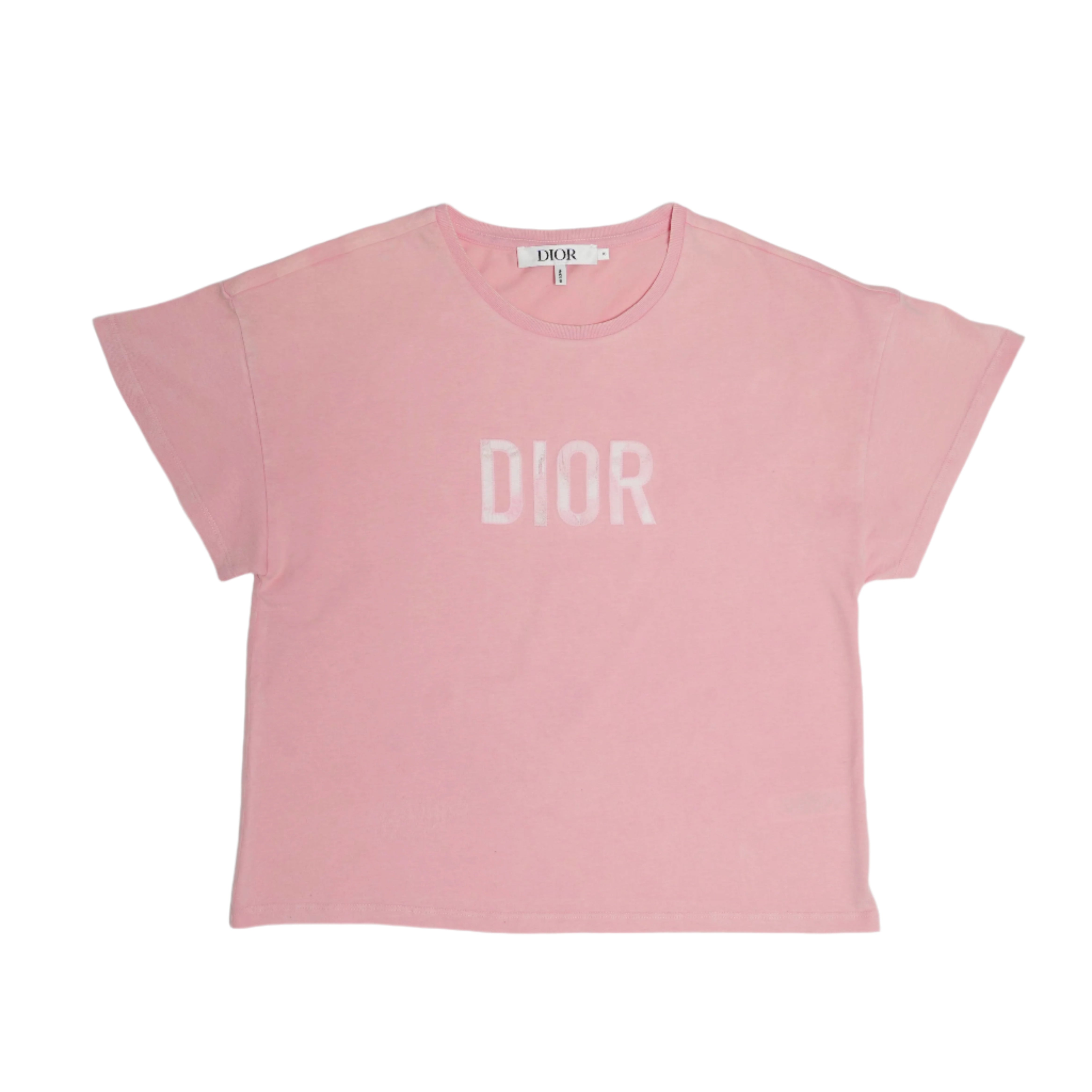Dior Girls' Pink Cotton T-Shirt