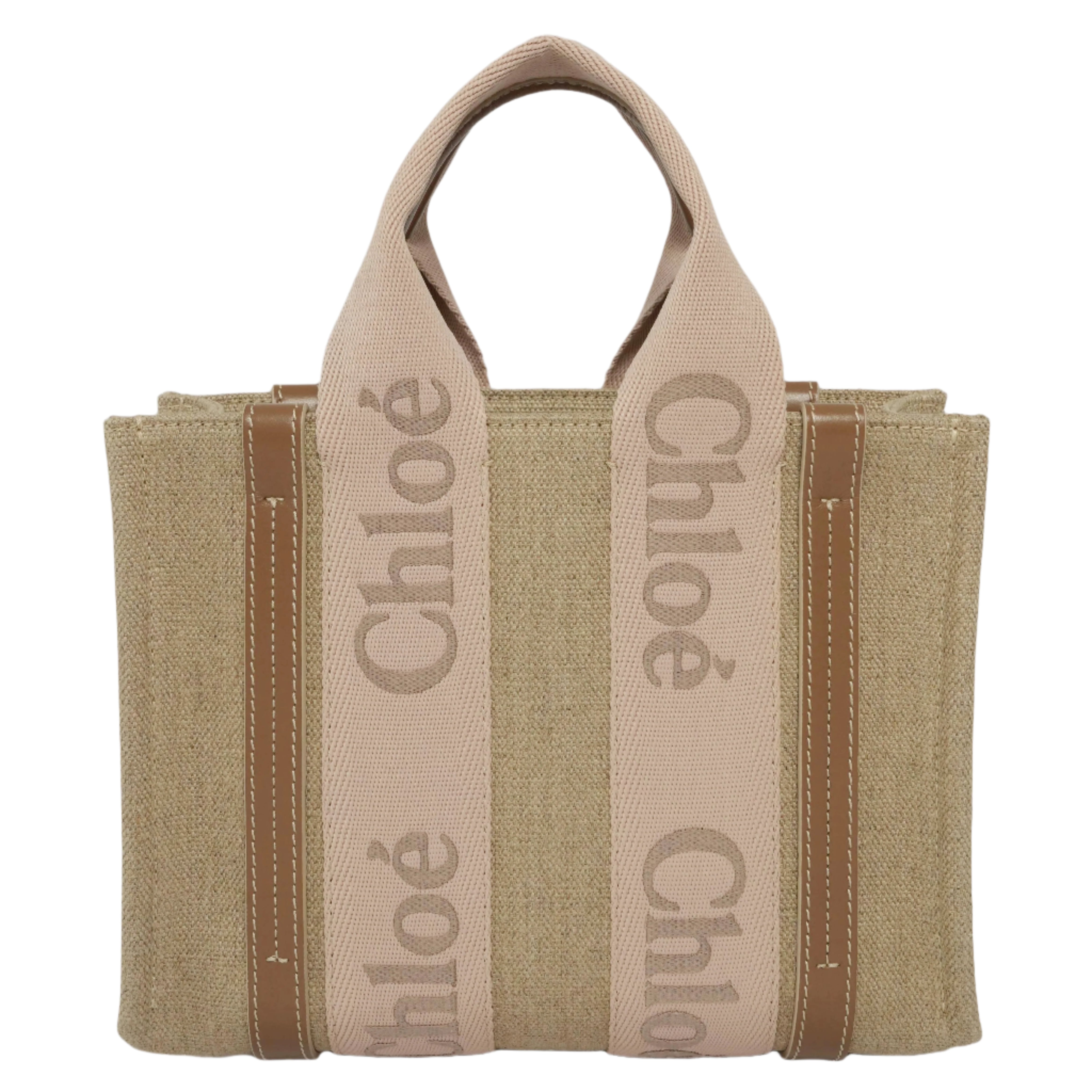 Chloe Canvas Woody Tote Bag