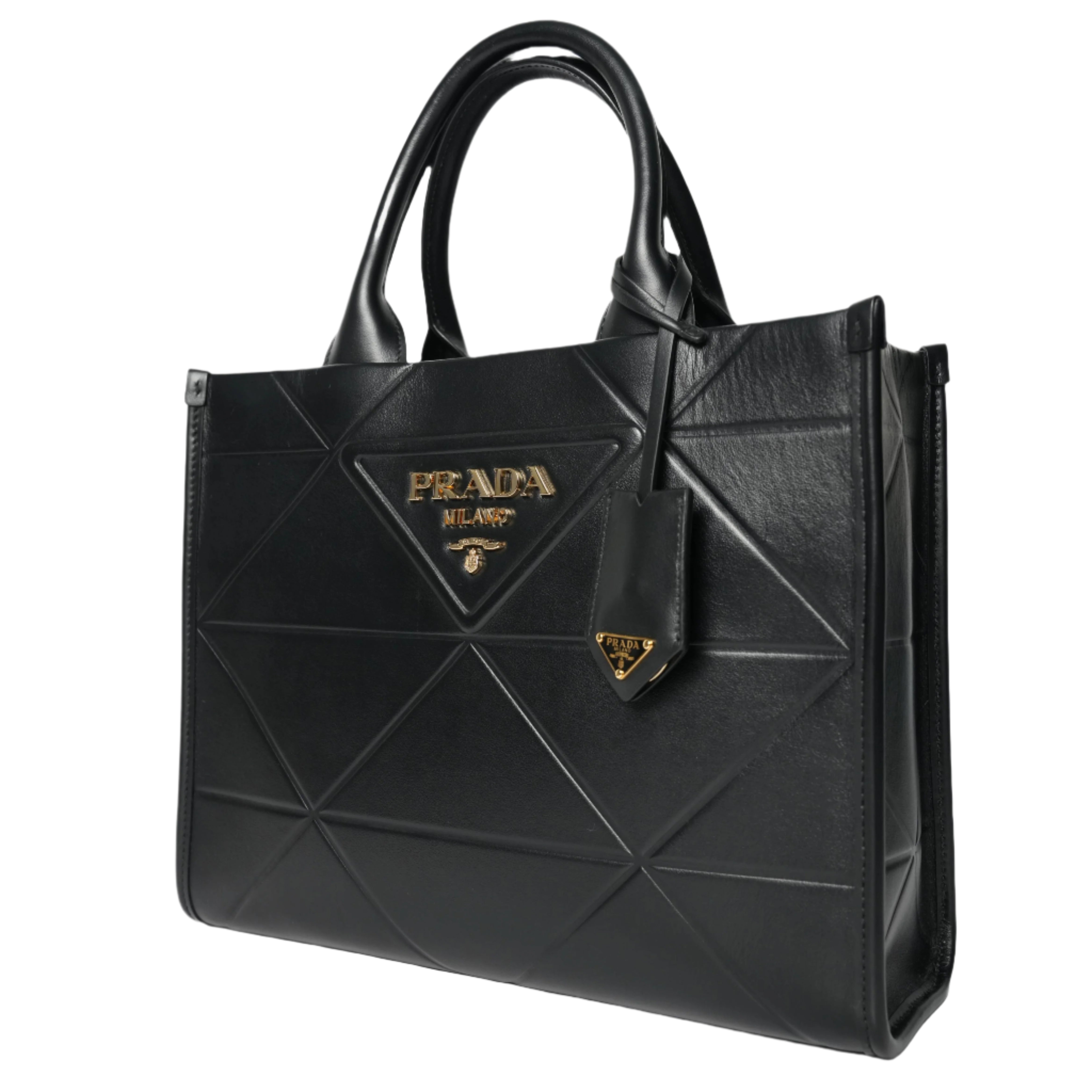 Leather Tote Bag by Prada