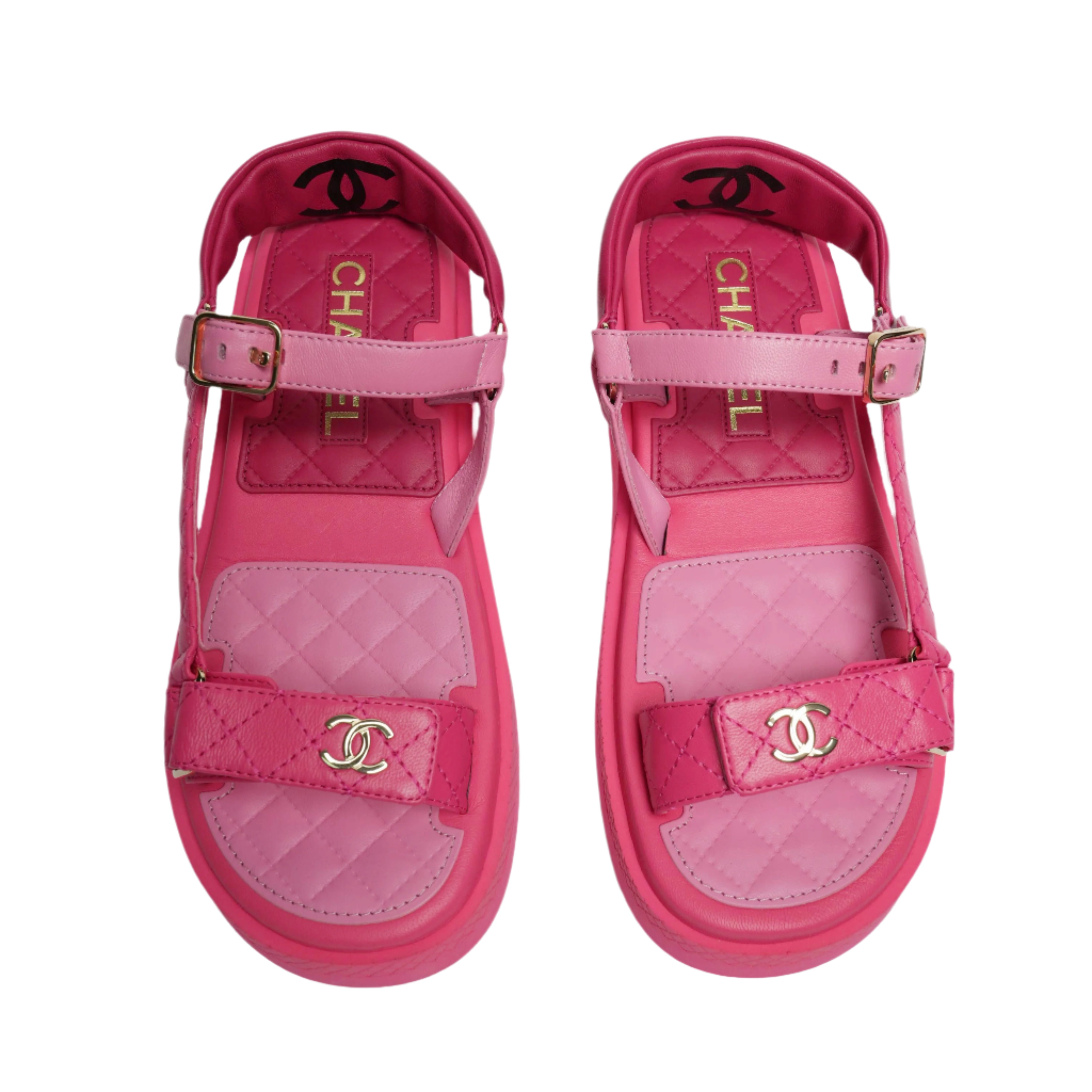 Chanel Pink Dad Sandals