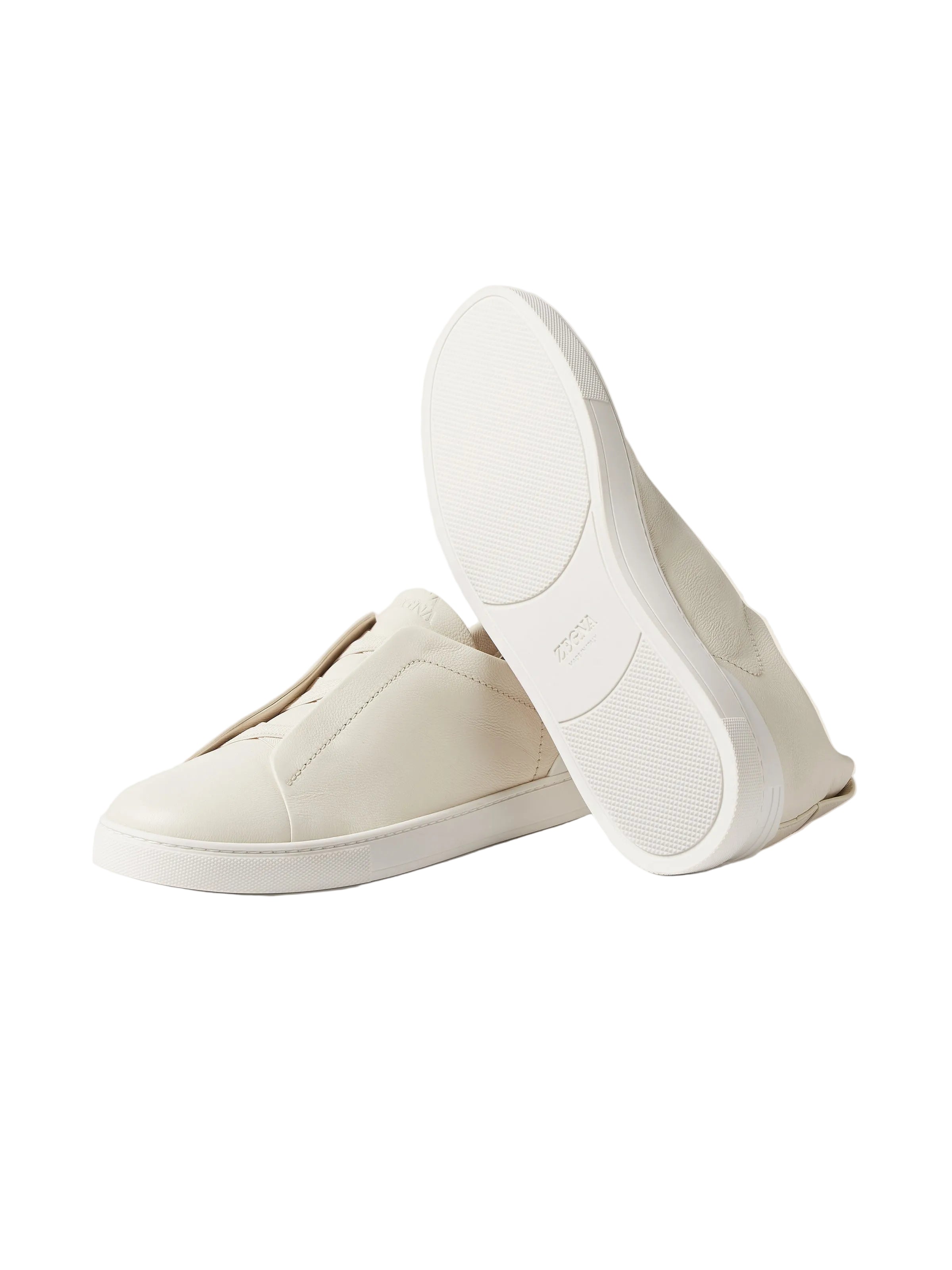 Zegna - White Triple Stitch™ SECONDSKIN Sneakers