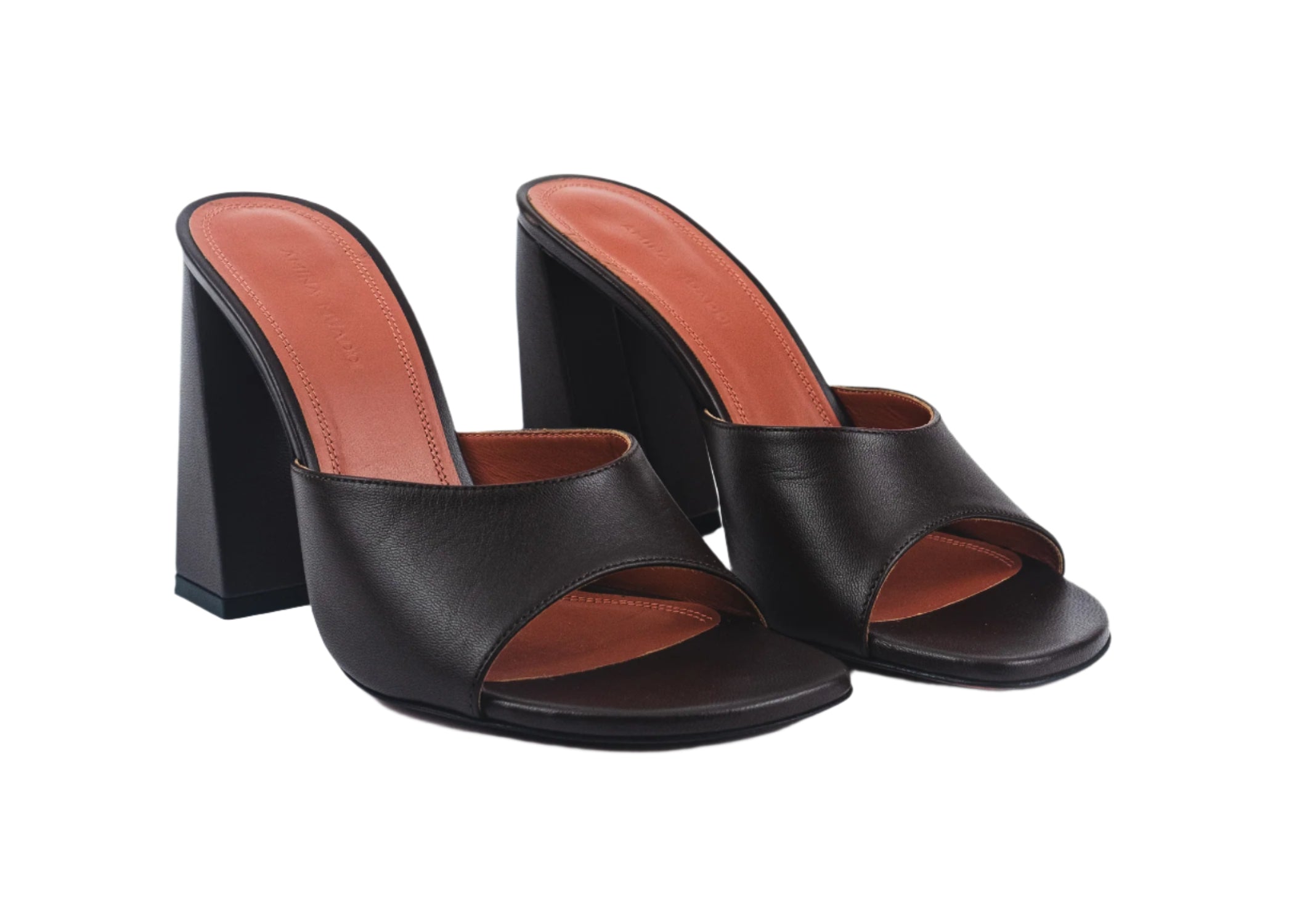 Amina Muaddi Brigitte Slipper 95mm Block Heel