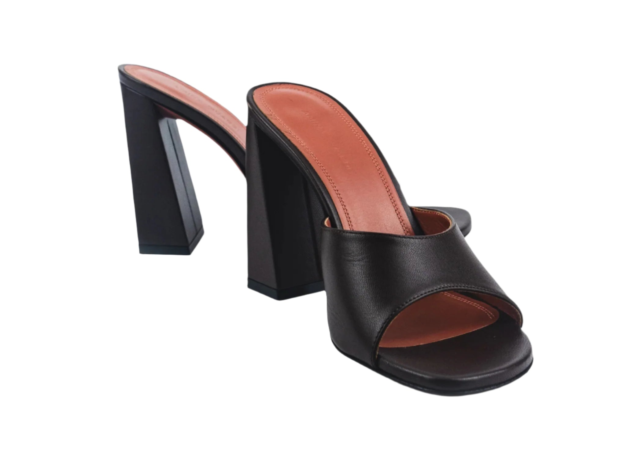 Amina Muaddi Brigitte Slipper 95mm Block Heel