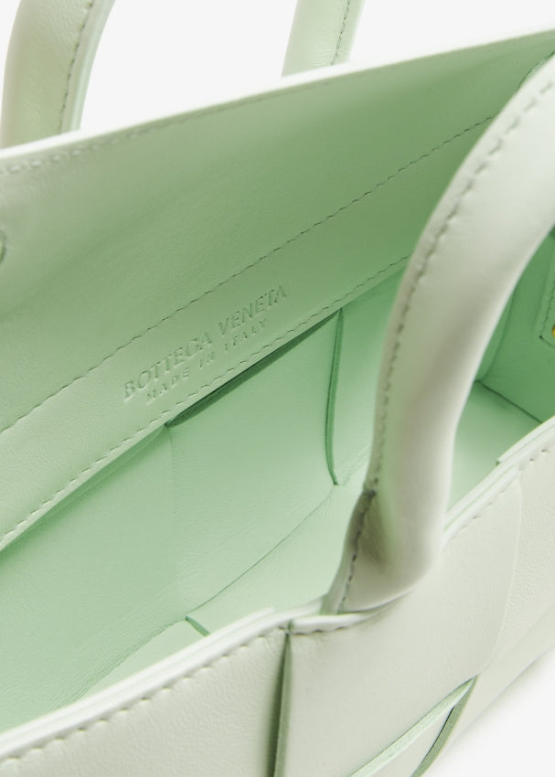 East West Arco Tote Bag,Mint Colour by Bottega Veneta