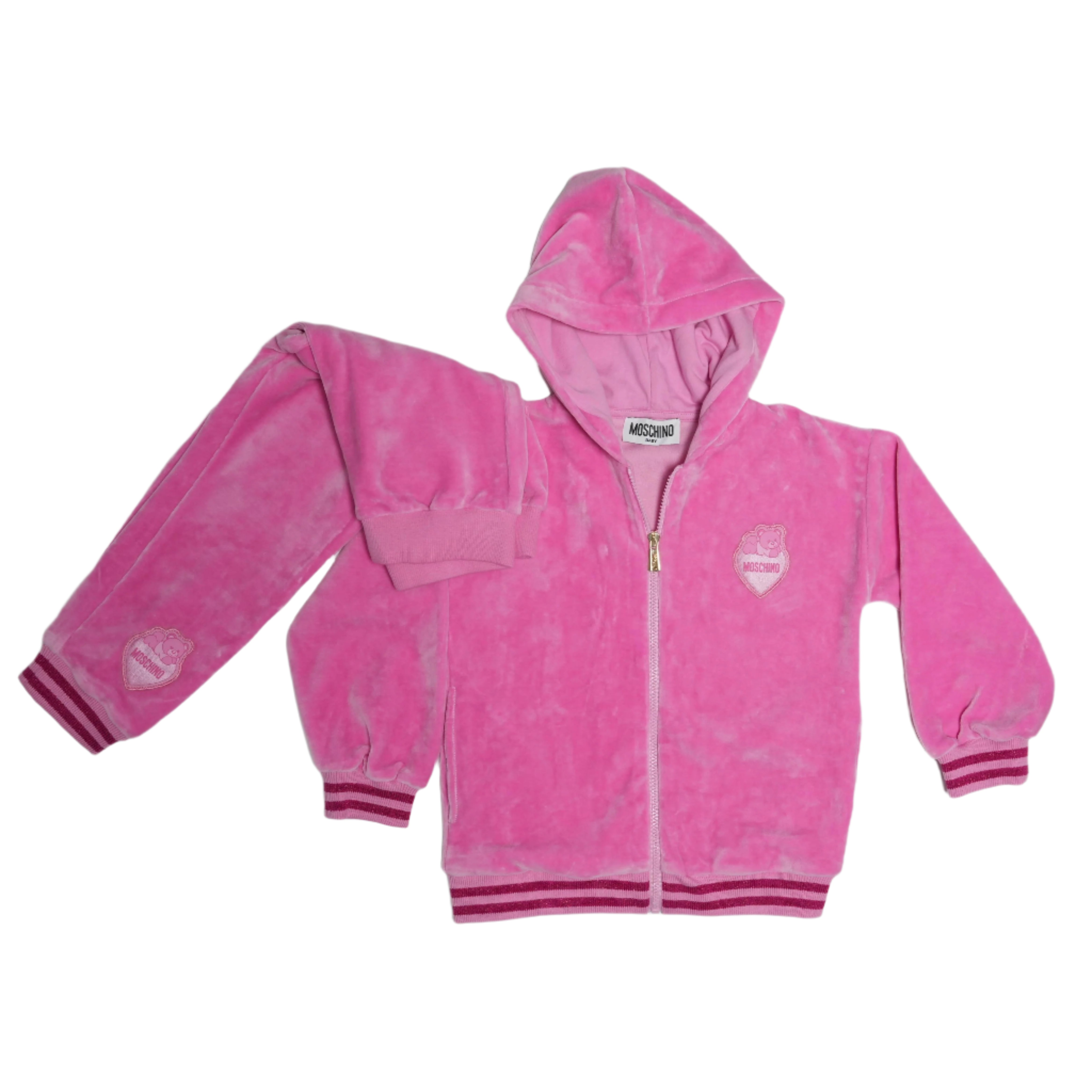 Velour Track Suit Set by Moschino Baby