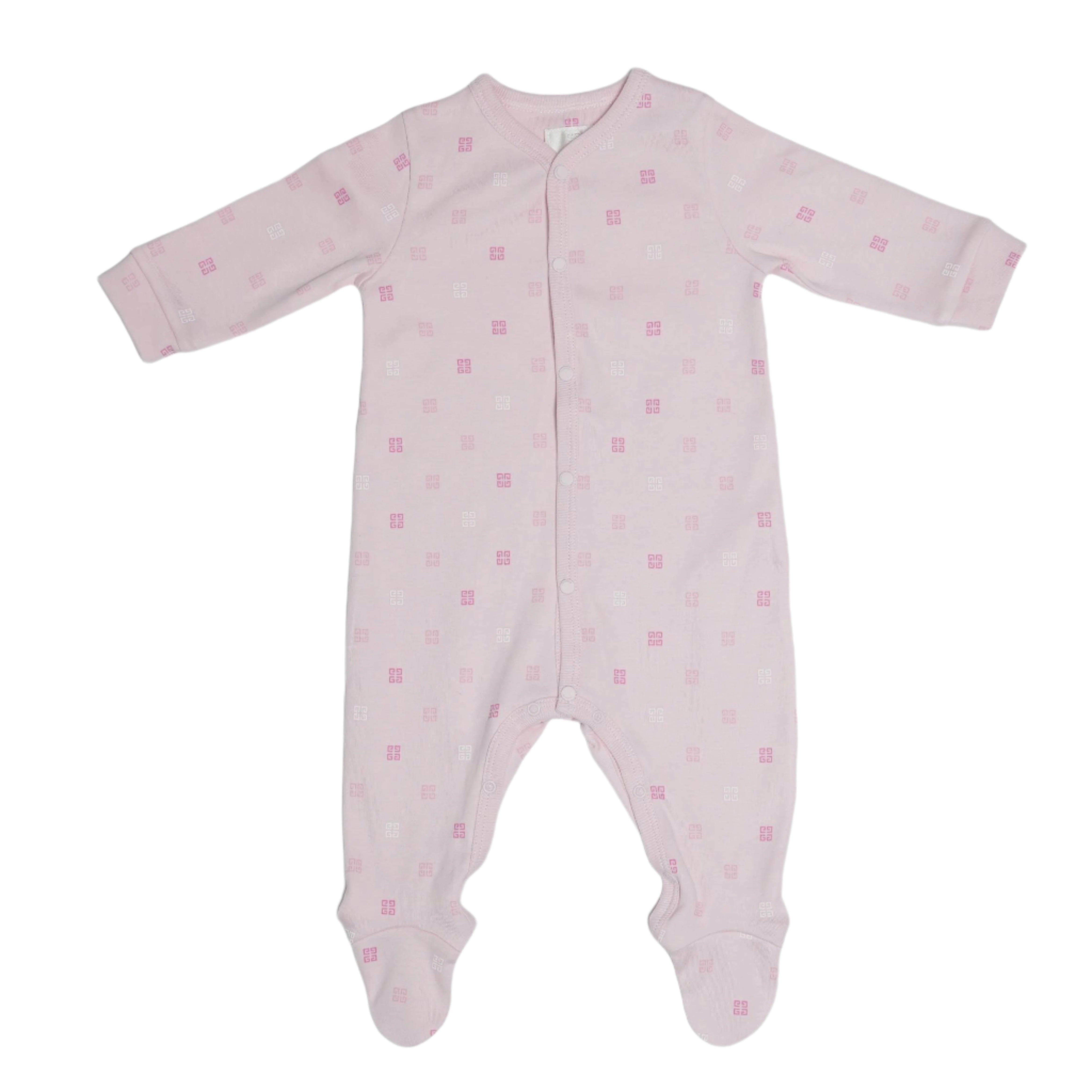 Light Pink Long-Sleeve Onesie by Givenchy