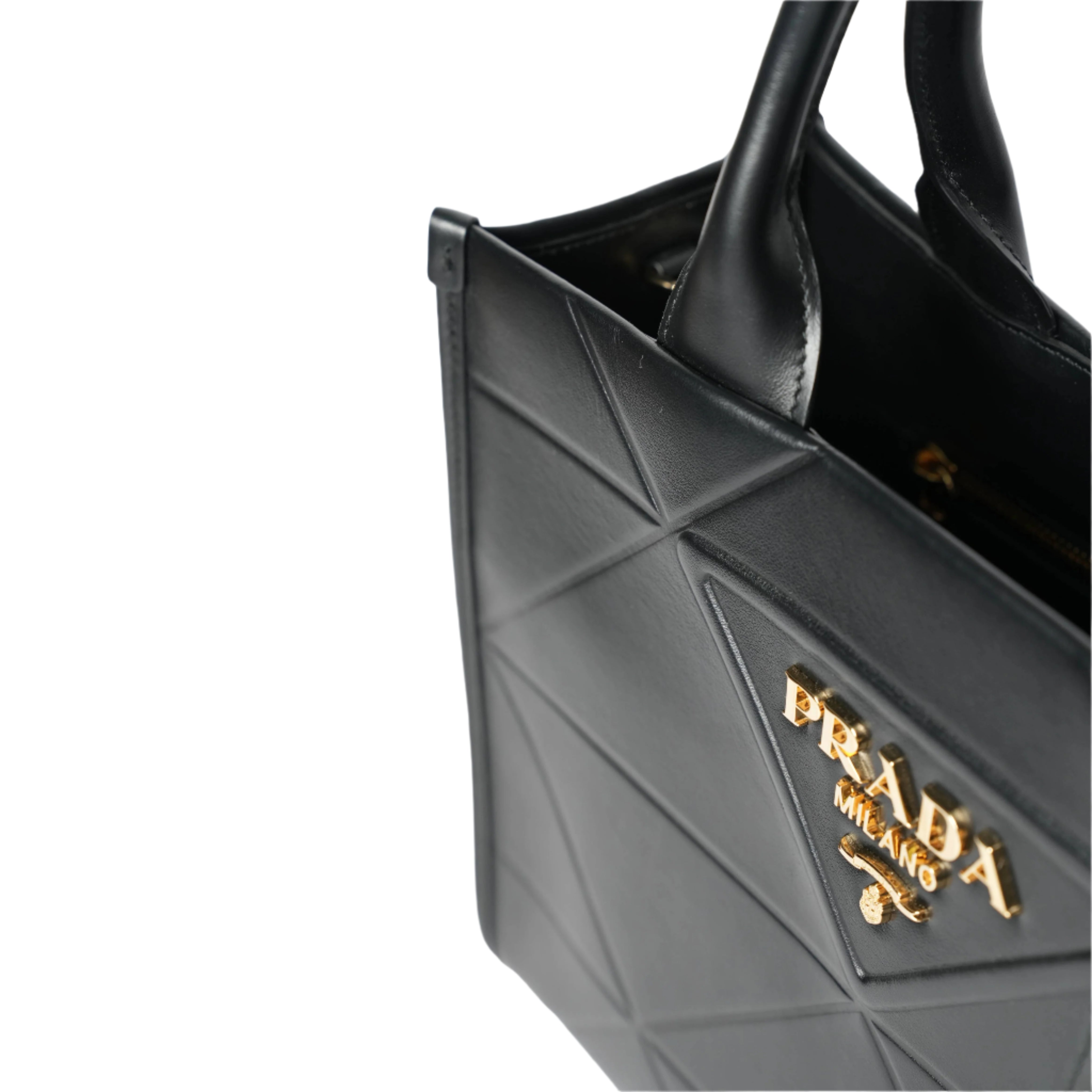 Leather Tote Bag by Prada