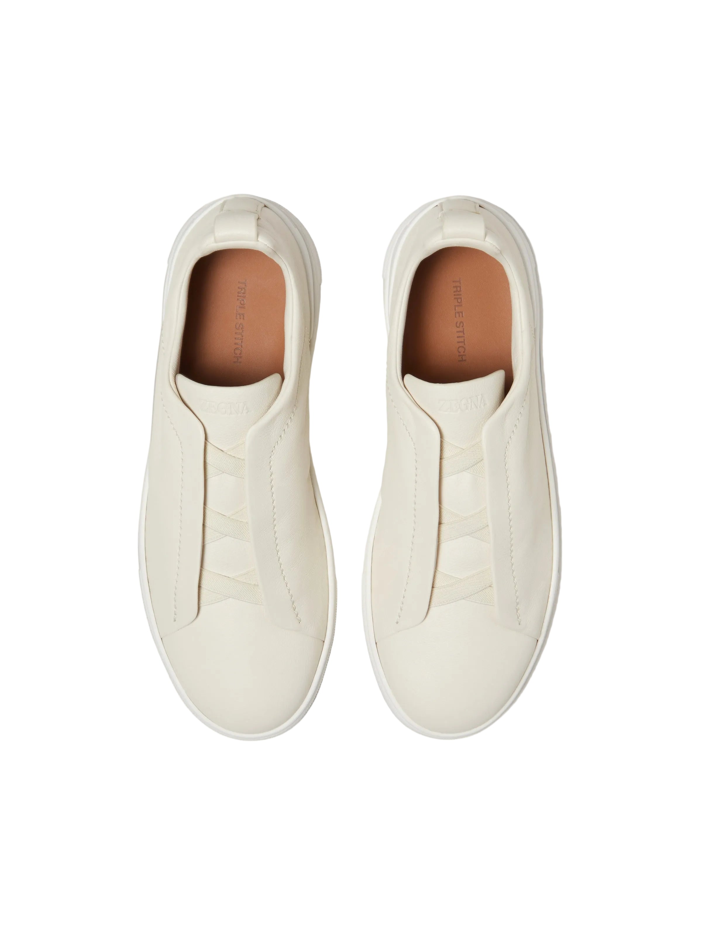 Zegna - White Triple Stitch™ SECONDSKIN Sneakers